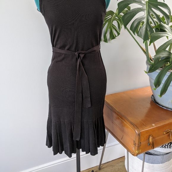 Calvin Klein Mock Neck Dress w/ Pleated Detail, NWT - Picture 5 of 8